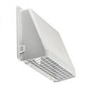 10-3/4 x 9-3/4 x 6 in. Wall Vent in White Plastic