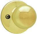 Half Inactive Knob in Polished Brass