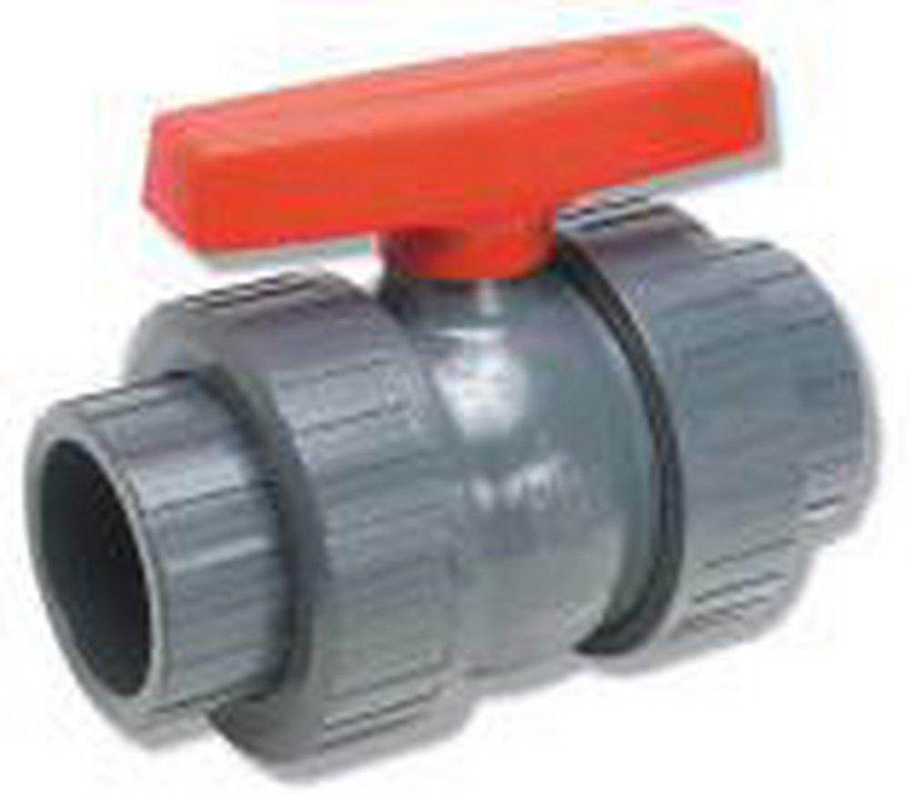 Matco-Norca Grey Plastic and Rubber Full Port Solvent Weld x Threaded 150# Ball Valve 