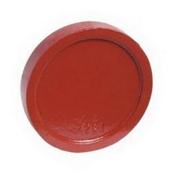 6 in. Grooved Ductile Iron Cement Lined Solid Cap