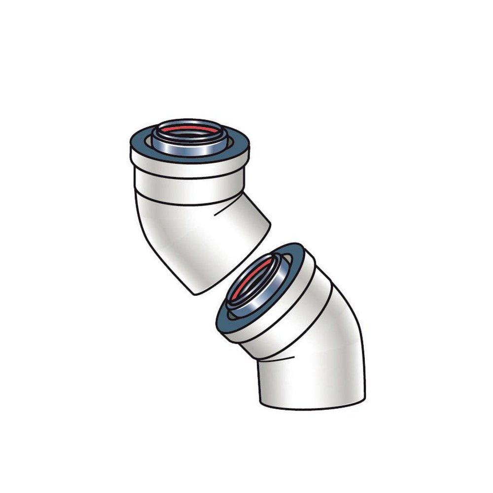 Rinnai 45 Degree Vent Pipe Elbow 