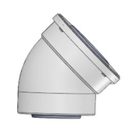 45 Degree Vent Pipe Elbow (Pack of 2)
