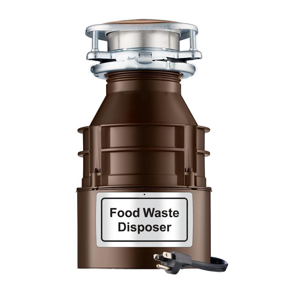 InSinkErator® Waterborne Brown Enamel Continuous Feed Garbage Disposal with Power Cord 