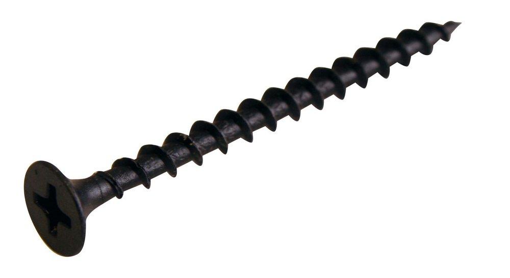 L.H. Dottie Black Oxide 6 x 1-1/4 in. 100-Pack Drywall Screw 