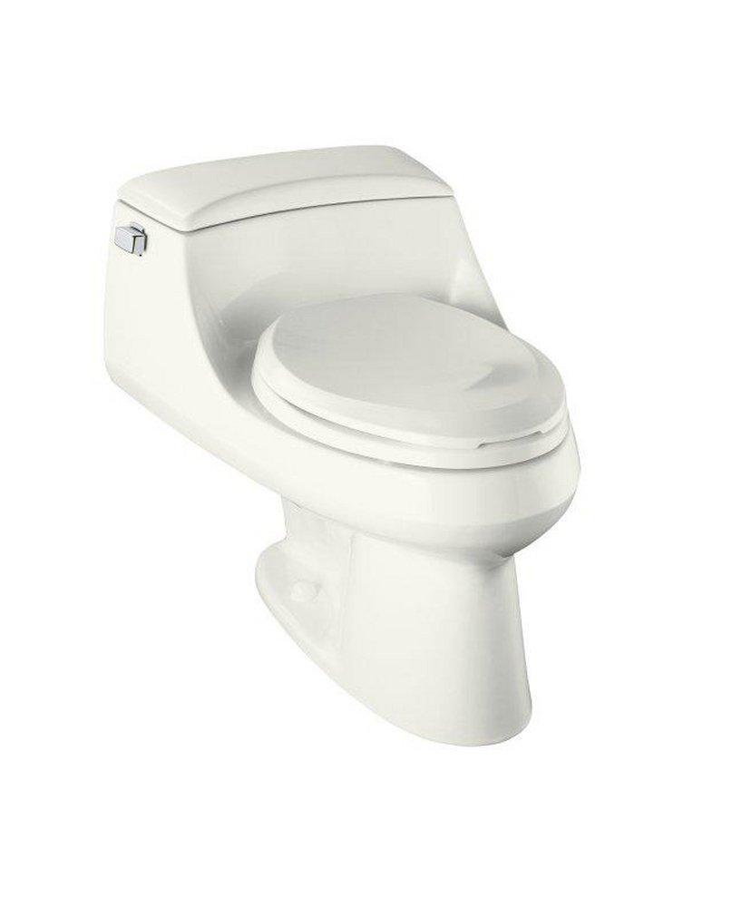 KOHLER White 1.6 gpf Elongated Toilet 