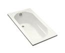 KOHLER White 60 x 32 in. Drop-In Bathtub with Reversible Drain 