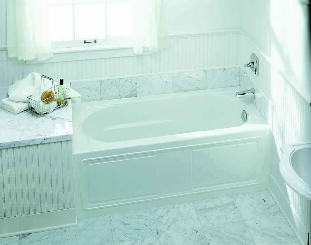 KOHLER White 60 x 32 in. Soaker Alcove Bathtub Right Drain 