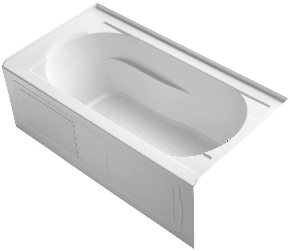 KOHLER White 60 x 32 in. Soaker Alcove Bathtub Right Drain 