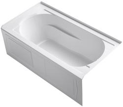 60 in. x 32 in. Soaker Alcove Bathtub with Right Drain in White