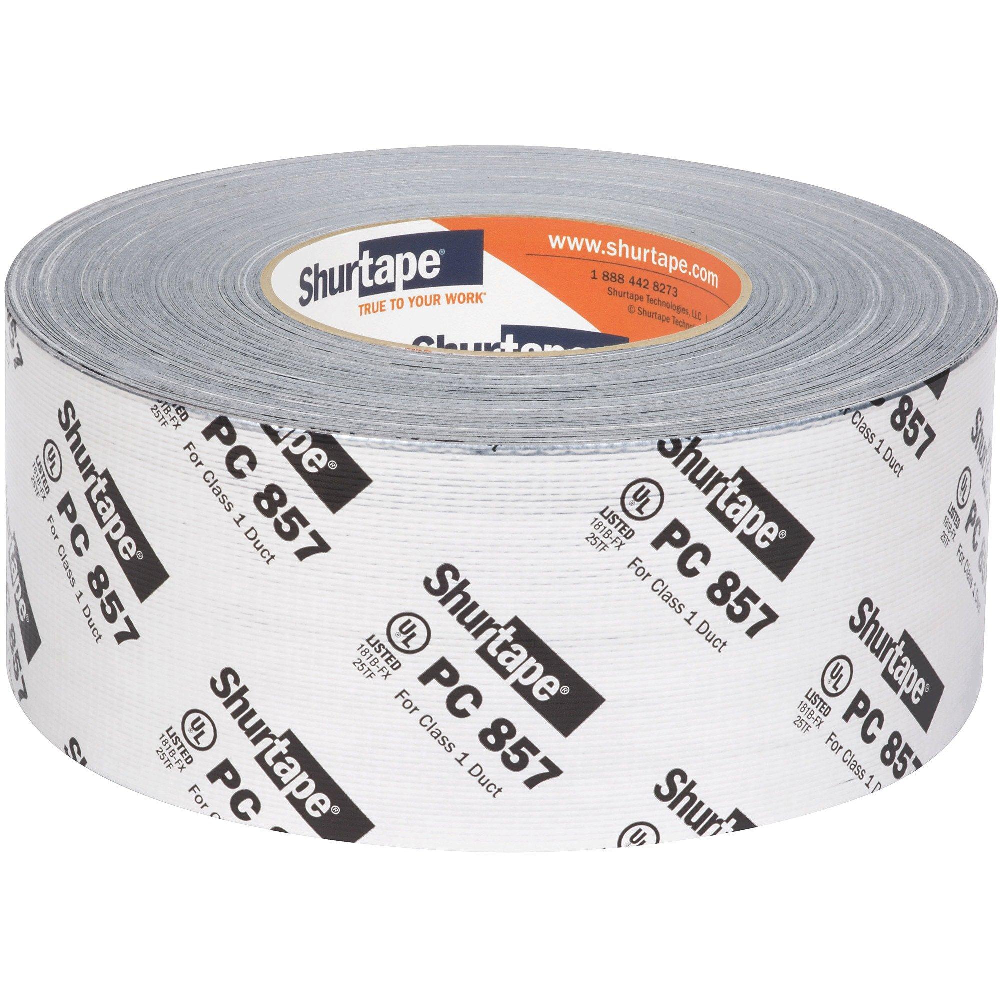 Shurtape Silver 60 yd. Silver UL 181B-FX Printed Cloth Duct Tape 
