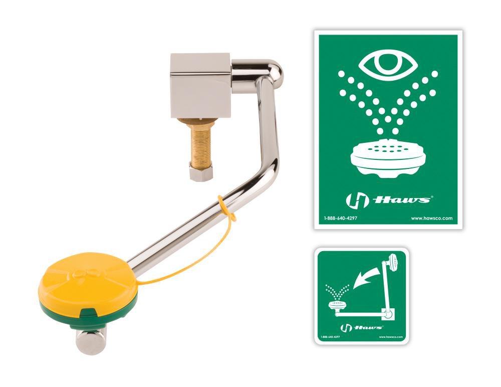 Haws® Chrome Safety Station with Eyewash 