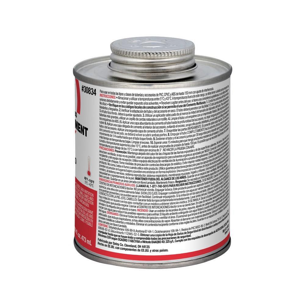 Oatey&reg; Clear Plastic Clear Pipe Cement 