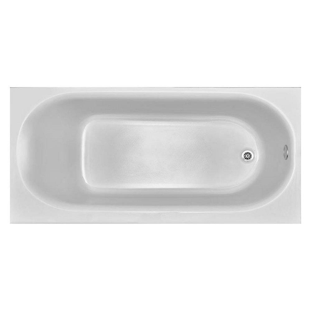 Koral Industrial White Bathtub with Right-Hand Drain 