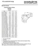 White PVC DWV 45° Elbow 