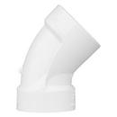 White PVC DWV 45° Elbow 