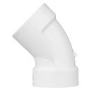 White PVC DWV 45° Elbow 