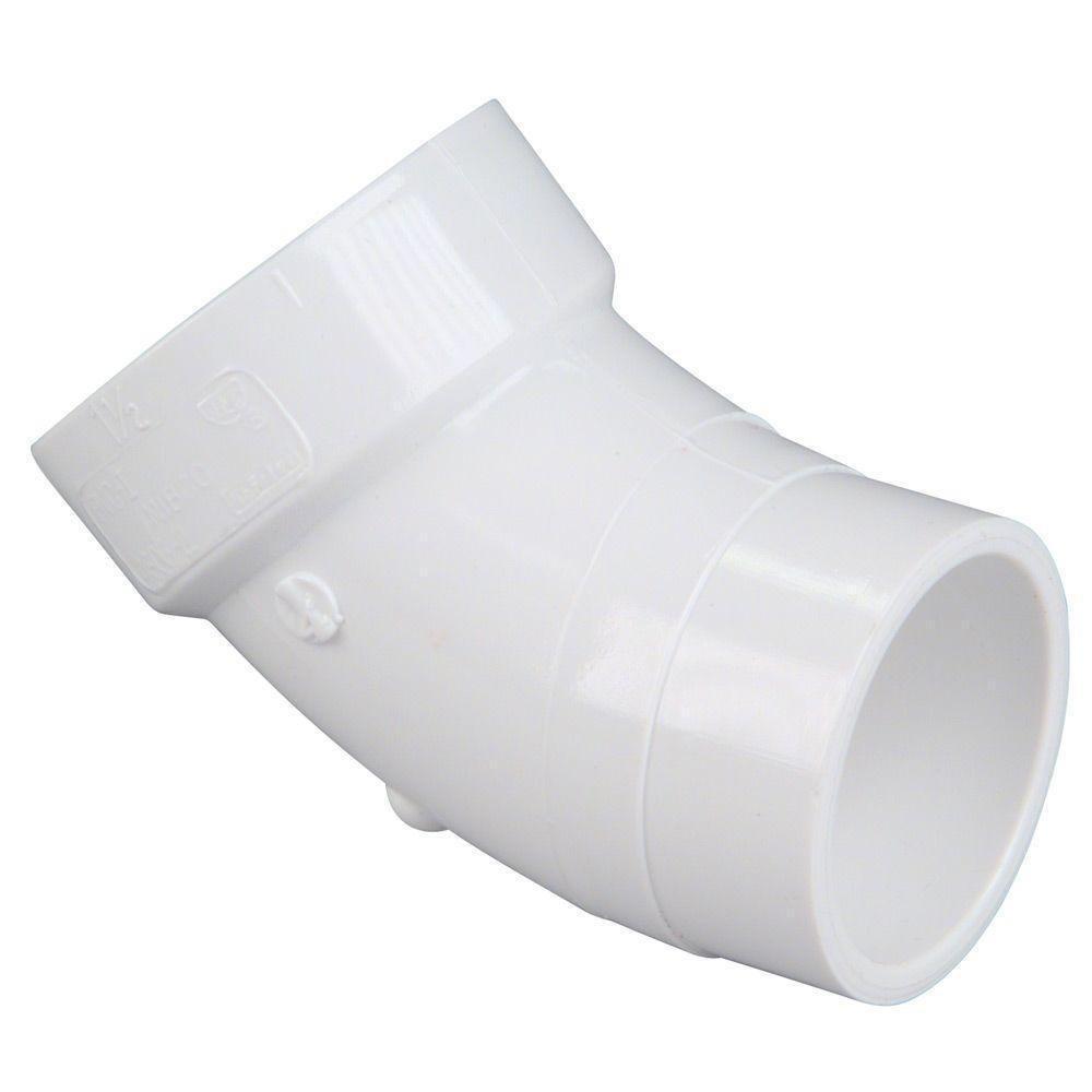 Multi-Fittings Corporation Bell End x Spigot Straight PVC 45 Degree Elbow for C900 Pipe 