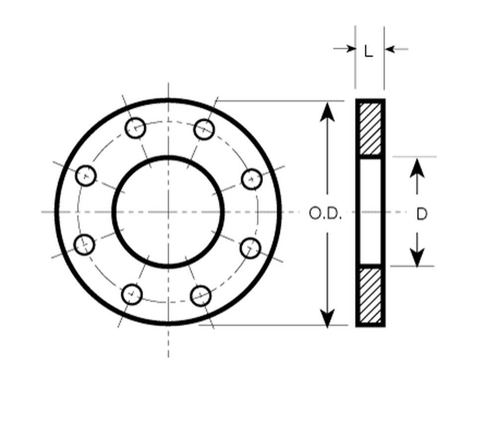 U.S. Pipe & Foundry Flanged Ductile Iron Filler Flange 