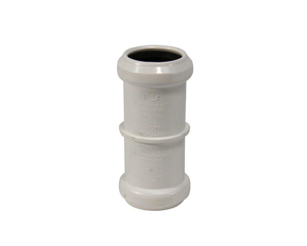 Multi-Fittings Corporation White Gasket SDR 21 PVC Repair Coupling 