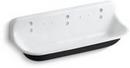 KOHLER White 5 ft. Cast Iron Wash Service Sink 
