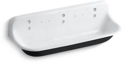 5 ft. Cast Iron Wash Service Sink White