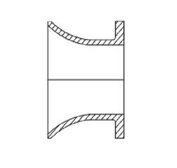 12 in. Flanged x Flared 125# Ductile Iron C110 Full Body Adapter