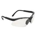 Safety Glasses with Black Frame & Clear Lens
