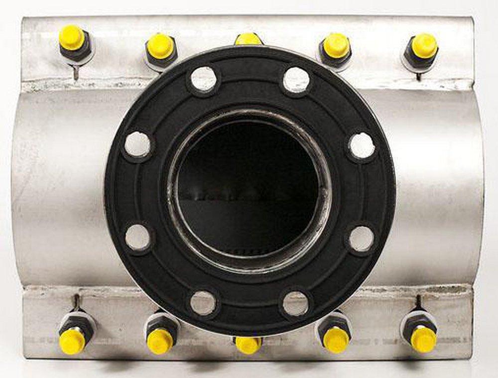 Romac Industries 8 in. Mechanical Joint x Mechanical Joint 304L Stainless Steel Tapping Sleeve 