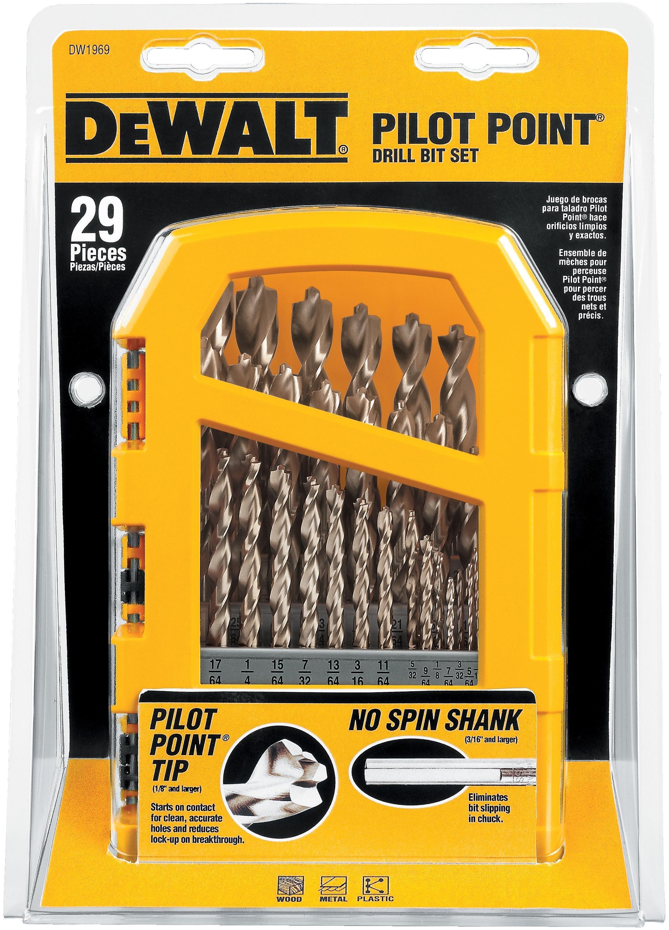 DEWALT Pilot Drill Bit Set 29-Piece 