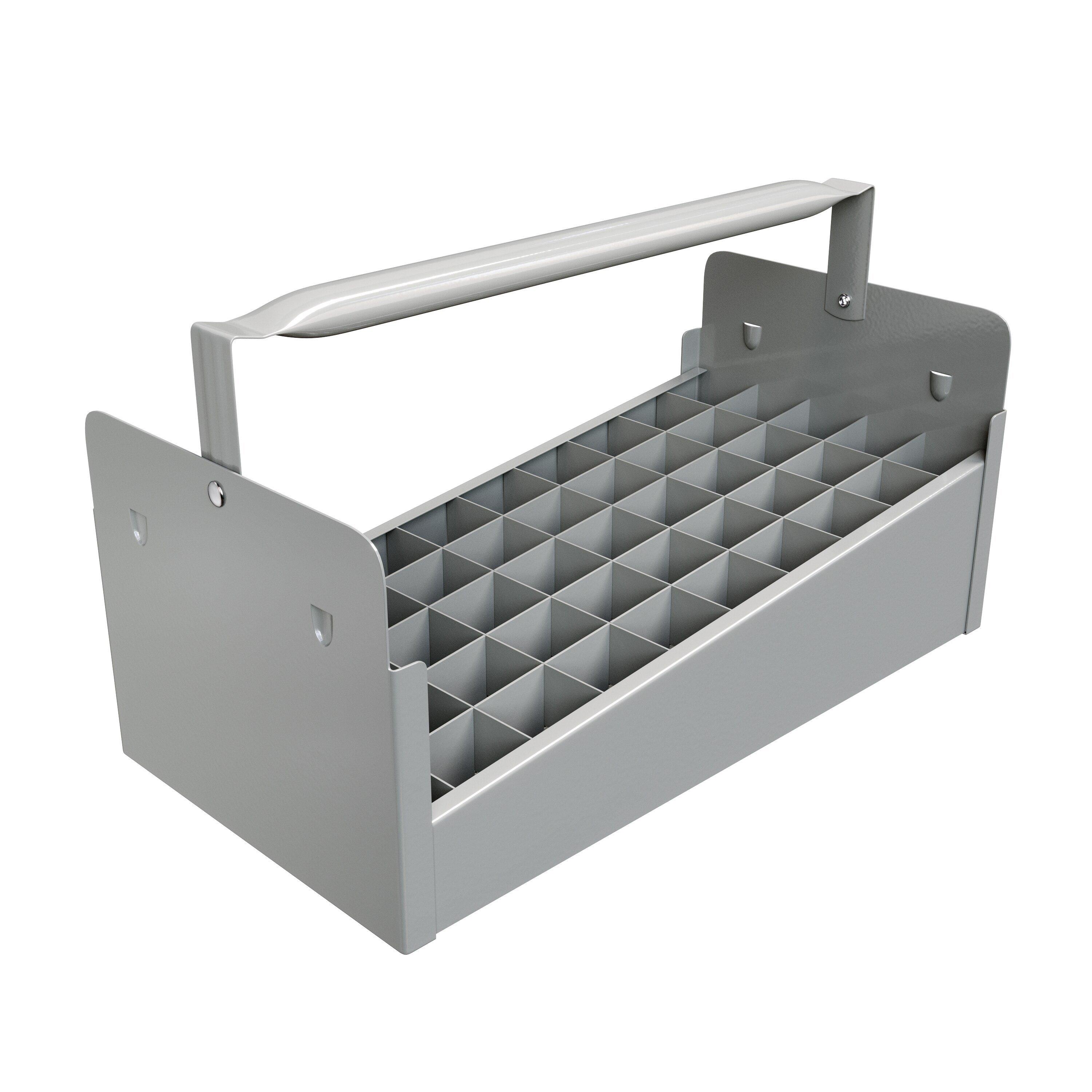 Jones Stephens Grey 1 in. 50-Piece Cap Nipple Tote Tray 