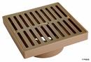 NDS Satin Brass 6 in. Square Grate Satin Brass 
