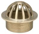 Zurn Polished Nickel Bronze Round Strainer with Dome Nickel Bronze 