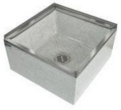 24 x 24 in. Mop Basin in Stainless Steel