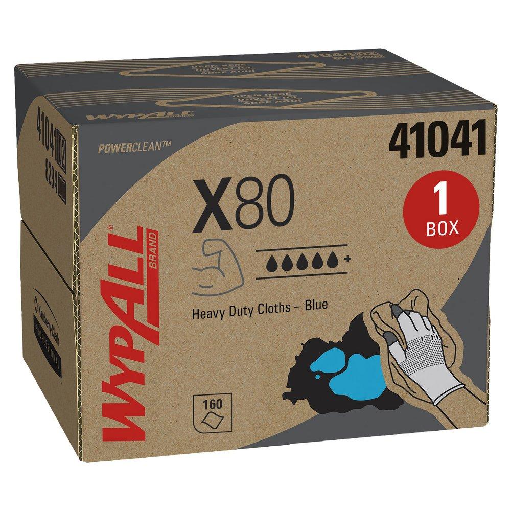 WypAll&reg; Blue Hydroknit Plastic Cloth (Box of 160) 