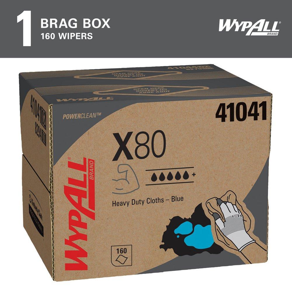 WypAll&reg; Blue Hydroknit Plastic Cloth (Box of 160) 