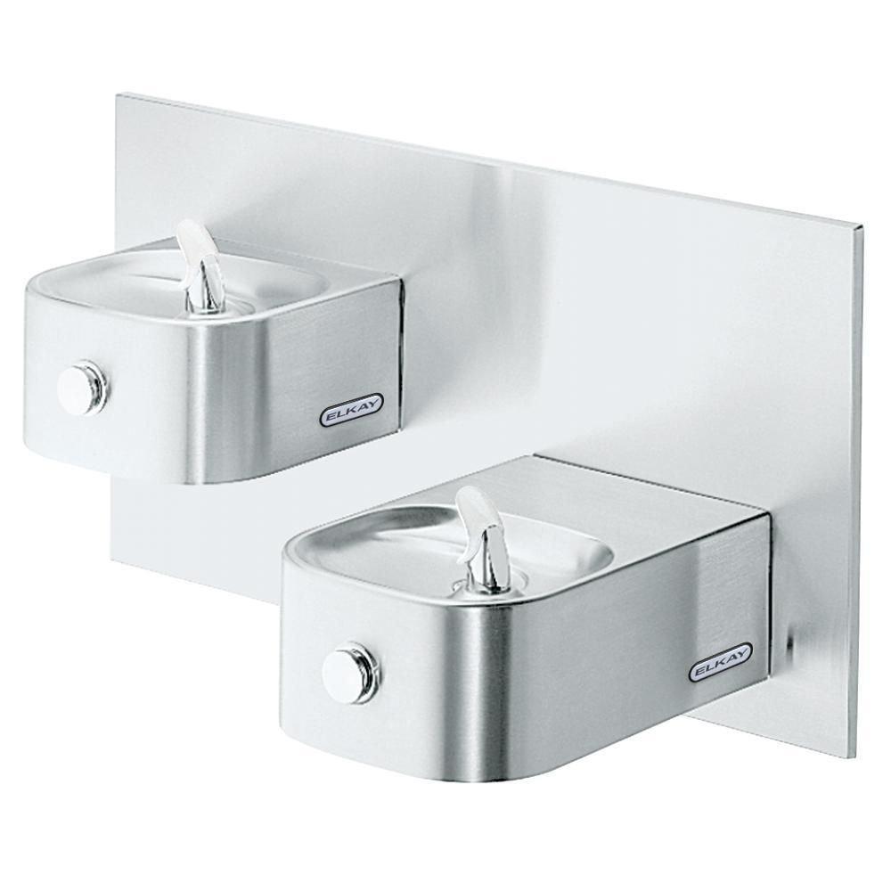 Elkay Stainless Steel Wallmount Dual Level Drinking Fountain 