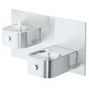 Elkay Stainless Steel Wallmount Dual Level Drinking Fountain 
