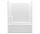 Aquatic White 60 x 33-1/4 in. Tub & Shower Unit 