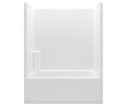 60 x 32 in. Tub & Shower Unit with Left Drain in White