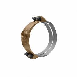 6 x 1 in. IP Bronze and Stainless Steel Double Strap Saddle