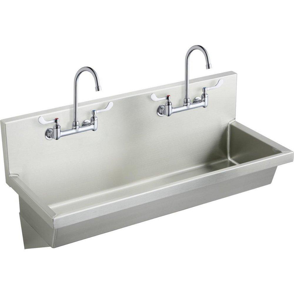 Elkay Buffed Satin 48 x 20 in. Wash Service Sink 