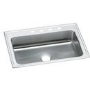 33 x 22 in. 1 Hole Stainless Steel Single Bowl Drop-in Kitchen Sink in Lustrous Satin