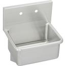 Elkay Buffed Satin 2-Hole 1-Bowl Wall Service Sink 