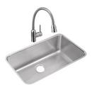 Elkay Lustrous Satin 30-1/2 x 18-1/2 in. Stainless Steel Single Bowl Undermount Kitchen Sink with Sound Dampening 