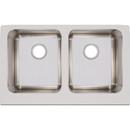 Elkay Lustrous Satin 33 x 20-1/2 in. Stainless Steel Double Bowl Farmhouse Kitchen Sink with Sound Dampening 