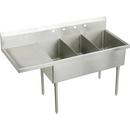 Elkay Buffed Satin 80X28 4H 3B SS SCUL SINK *STURDI 