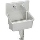 Elkay Buffed Satin 22 x 16 x 12 in. 2-Hole Stainless Steel Service Sink 