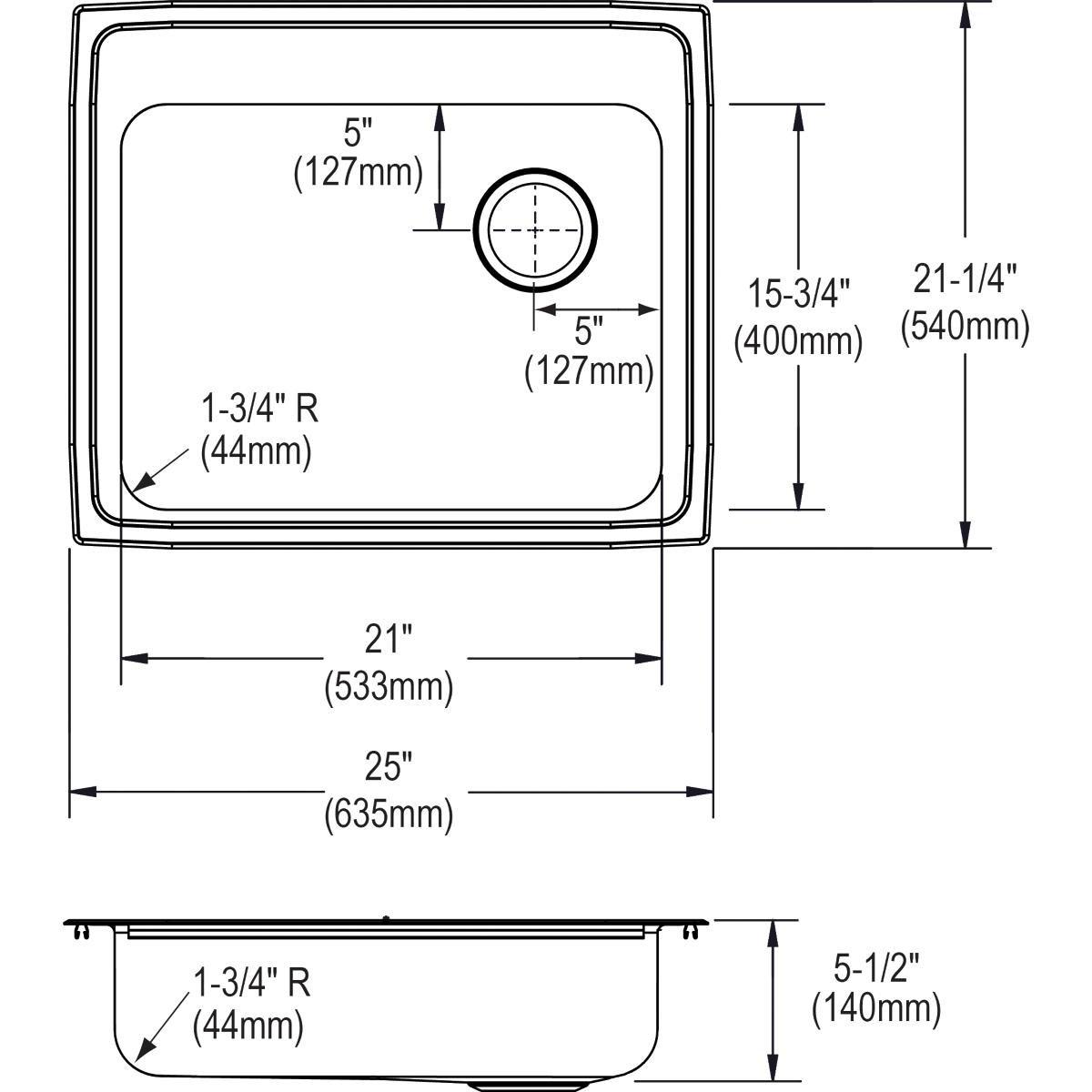 Elkay Lustrous Satin FIP Ball Valve Curb Stop 
