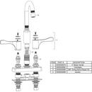 Elkay Buffed Satin 28 X 20 One Hole Single Band Wall Mount SURG Lavatory SINK Stainless Steel 