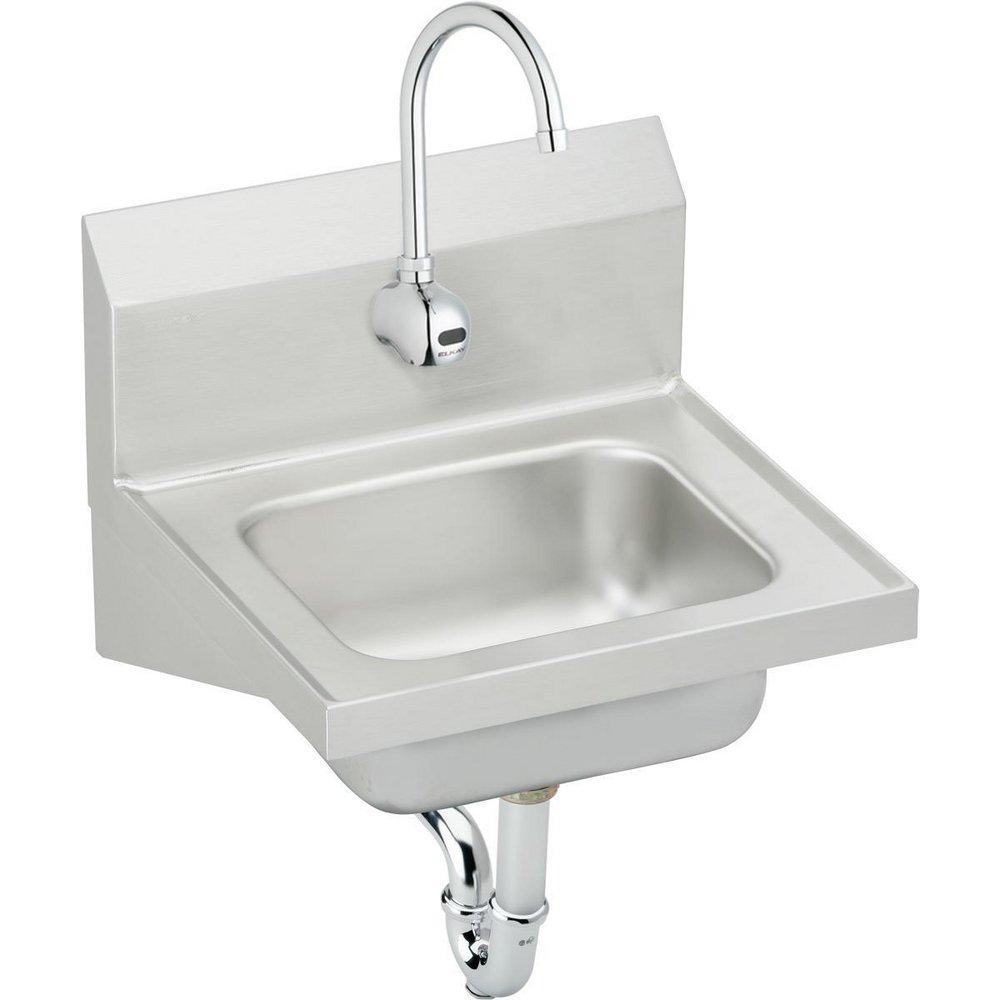 Elkay Buffed Satin Lead Law Compliant 17 X 16 Single Band Hand Wash SINK Stainless Steel 